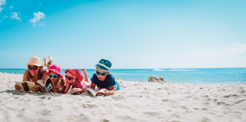 family beach holiday